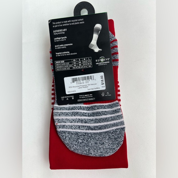 Adidas Over The Calf Soccer Team Speed Socks Red - Size: Small ( Youth 13C-4Y ) - Picture 7 of 7